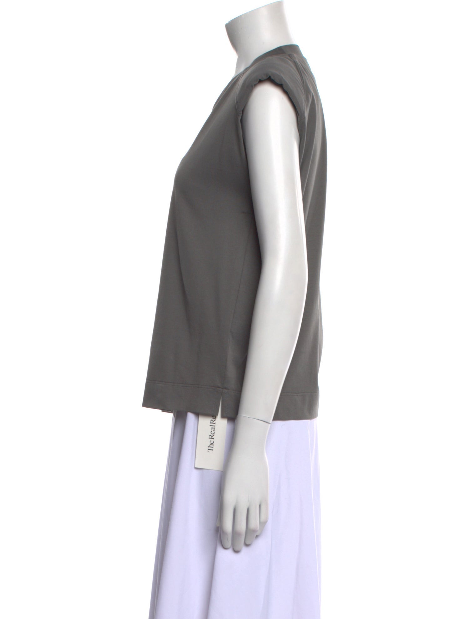 Brunello Cucinelli V-Neck Short Sleeve Top w/ Tags