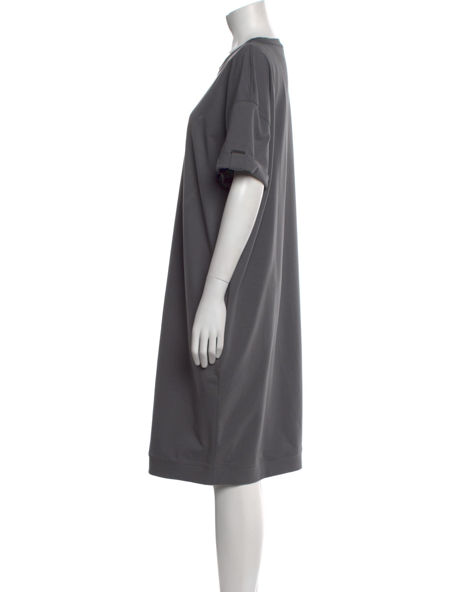 Brunello Cucinelli Crew Neck Knee-Length Dress