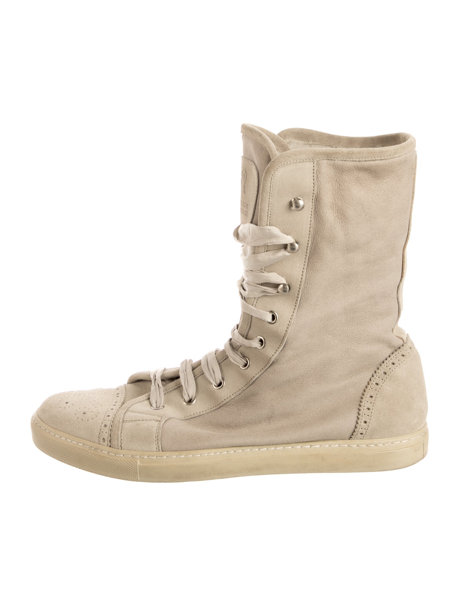 Brunello Cucinelli Leather Wedge Sneakers