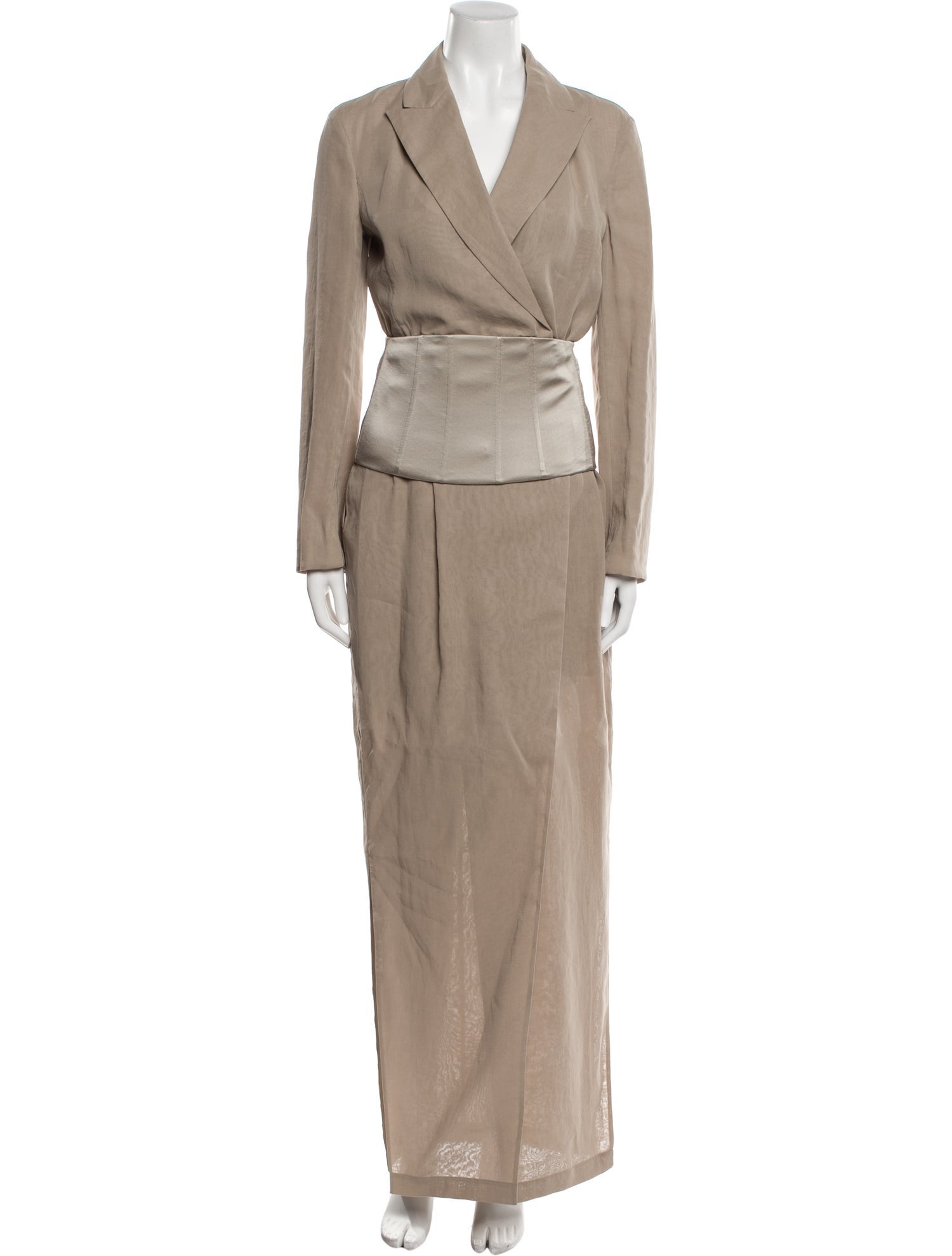 Brunello Cucinelli V-Neck Long Dress w/ Tags