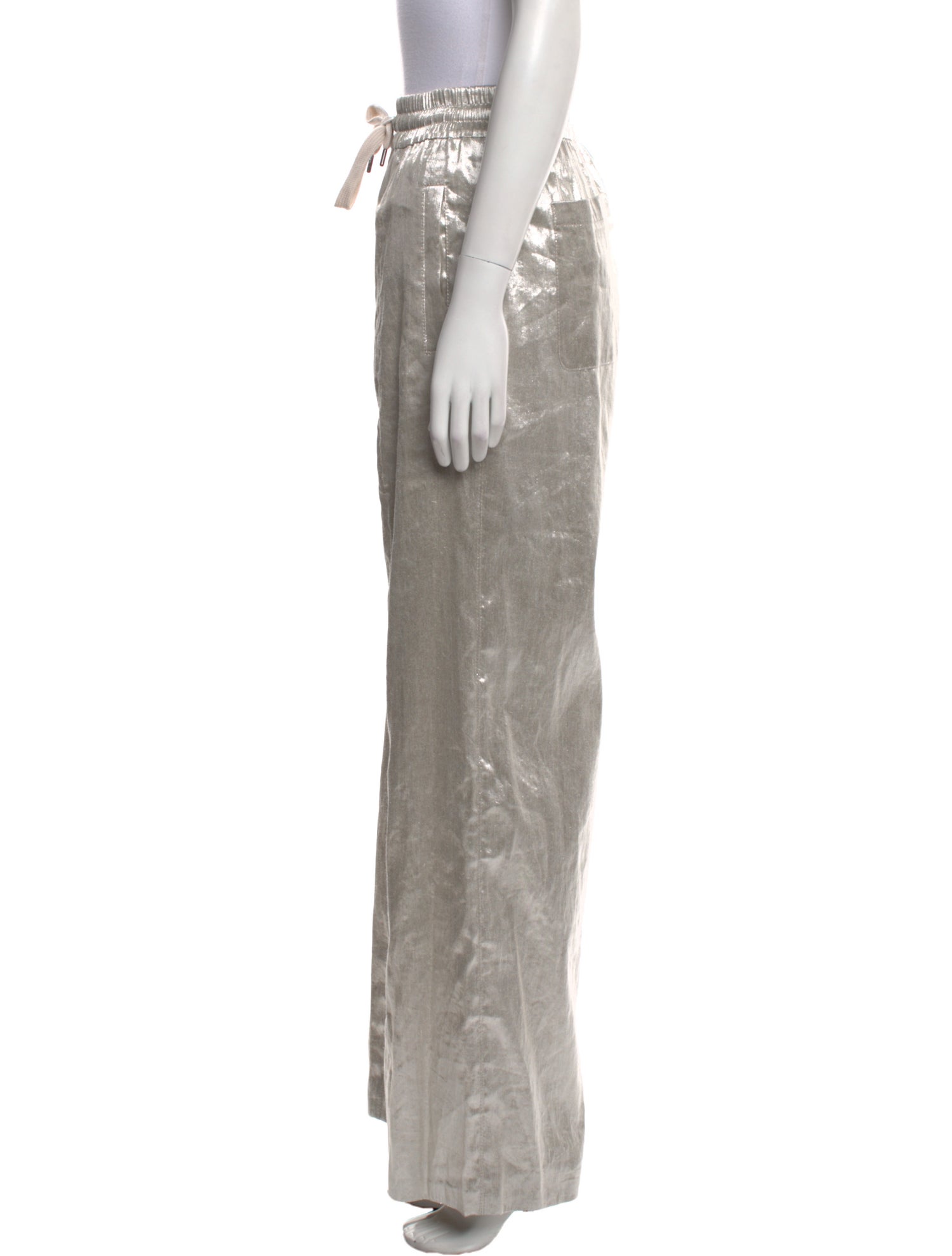 Brunello Cucinelli Linen Wide Leg Pants