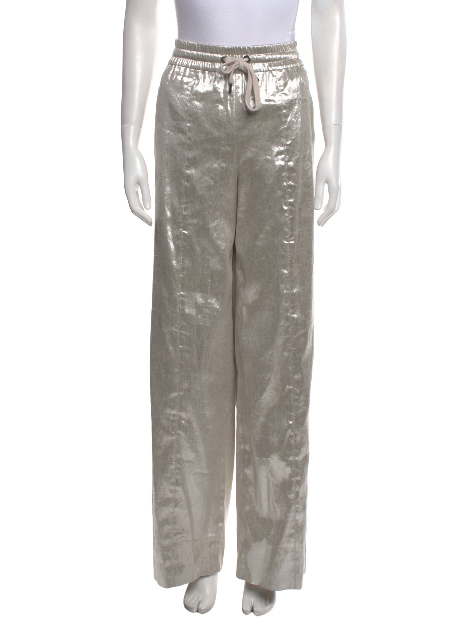 Brunello Cucinelli Linen Wide Leg Pants