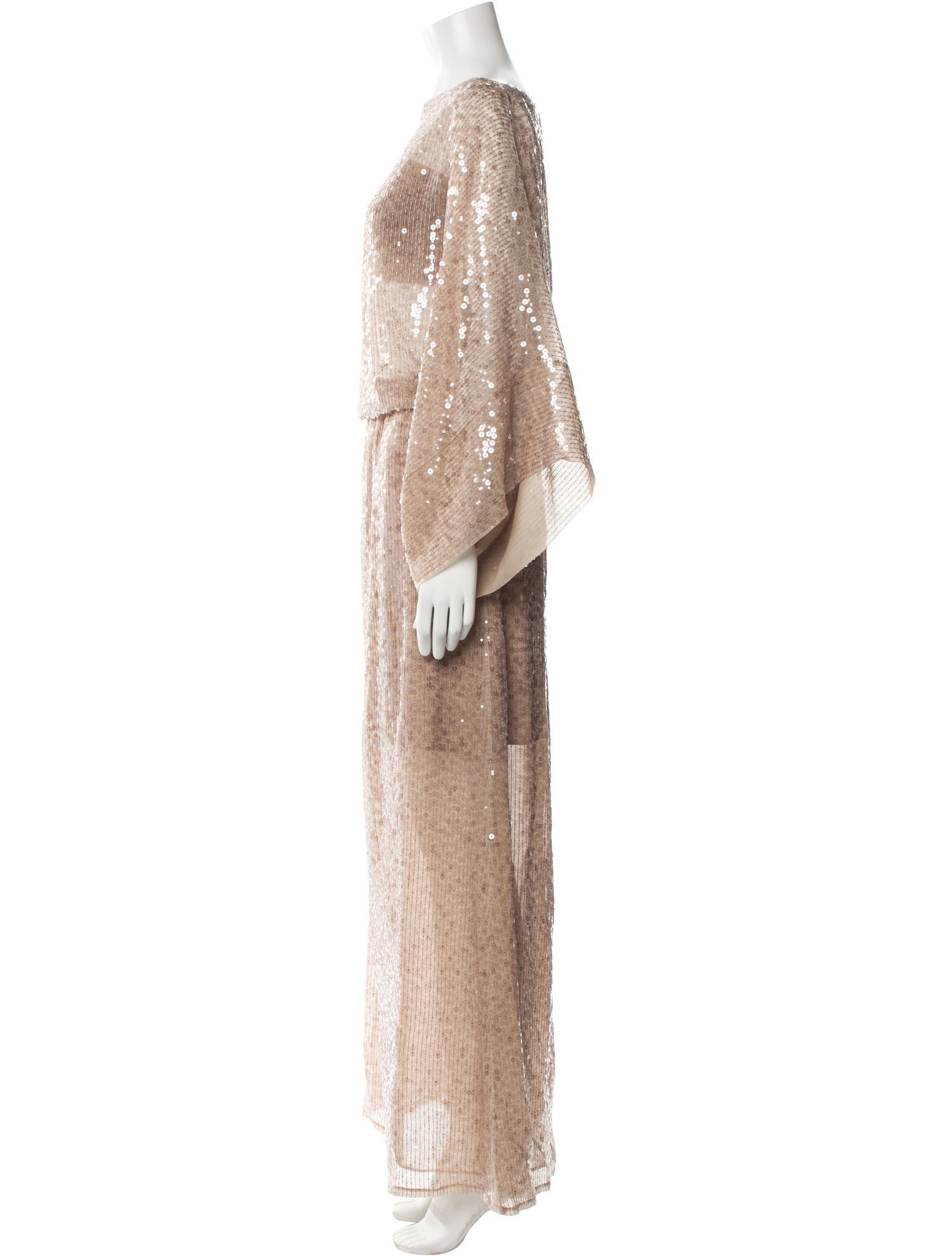 Brunello Cucinelli Bateau Neckline Long Dress