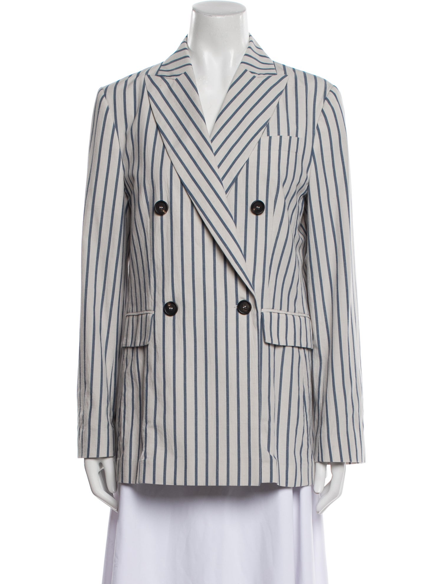 Brunello Cucinelli Striped Blazer w/ Tags