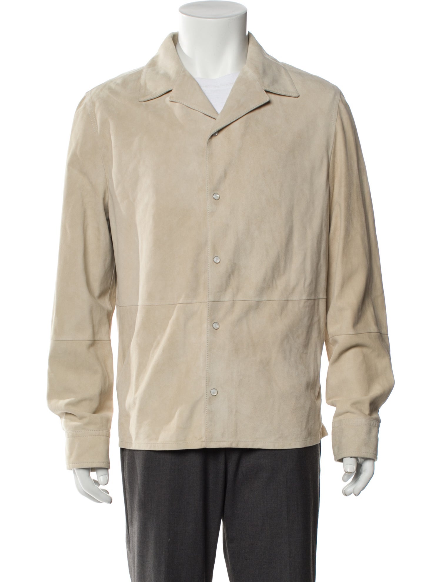 Brunello Cucinelli Leather Long Sleeve Shirt w/ Tags