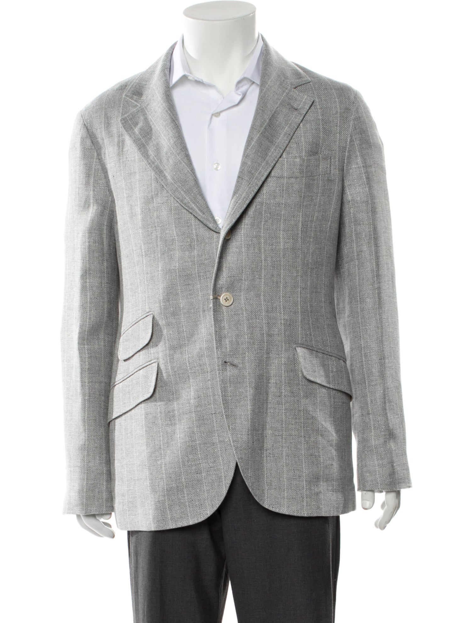 Brunello Cucinelli Linen Striped Blazer