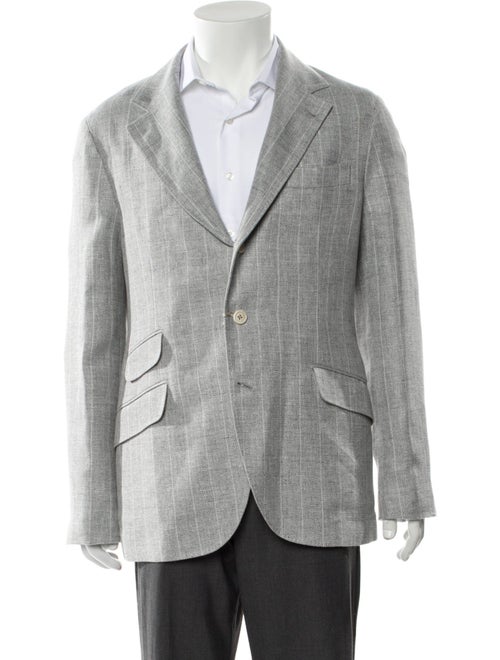 Brunello Cucinelli Linen Striped Blazer