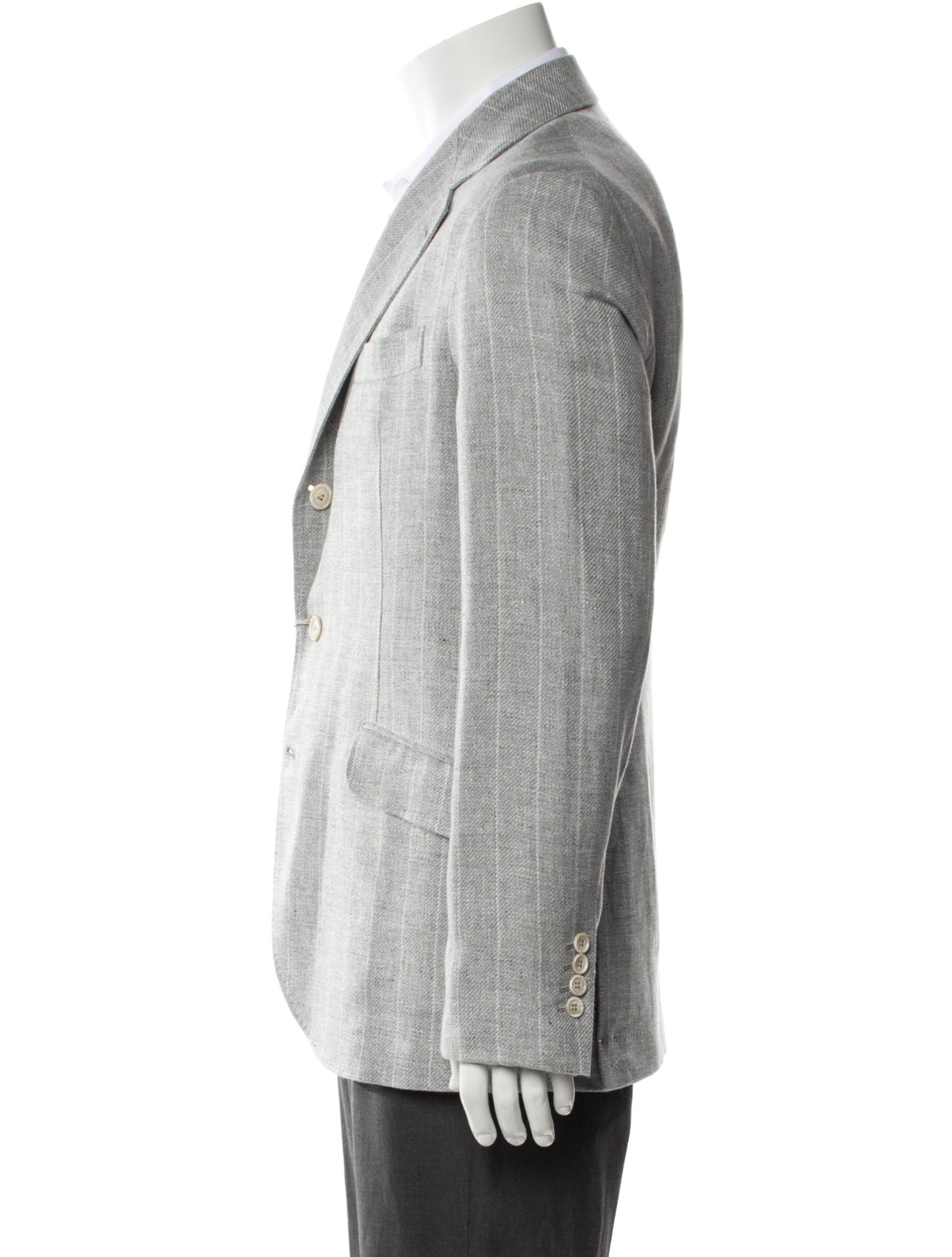 Brunello Cucinelli Linen Striped Blazer