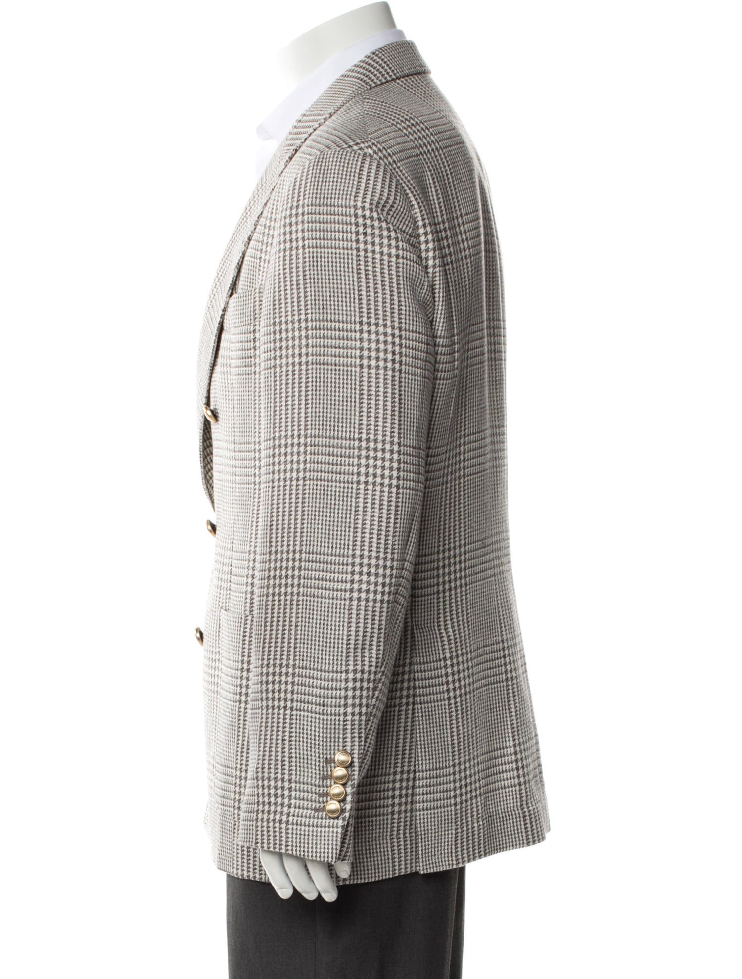 Brunello Cucinelli Houndstooth Print Blazer