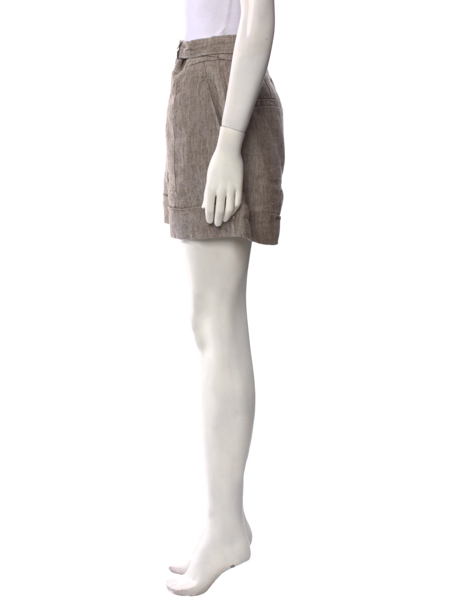 Brunello Cucinelli Linen Mini Shorts