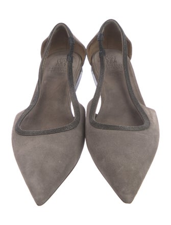 Brunello Cucinelli Suede Ballet Flats