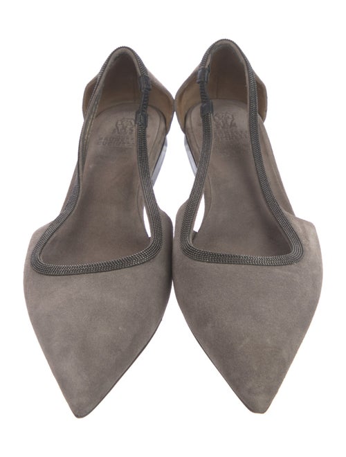 Brunello Cucinelli Suede Ballet Flats