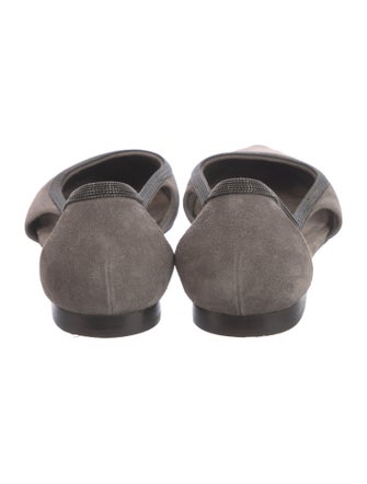 Brunello Cucinelli Suede Ballet Flats