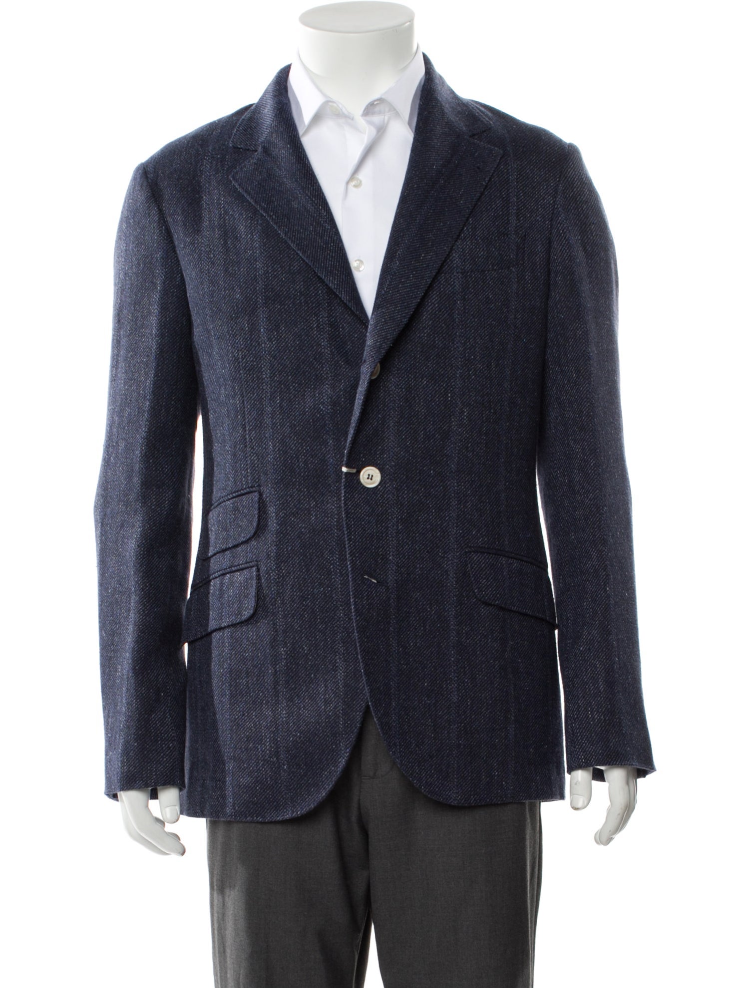 Brunello Cucinelli Tweed Pattern Blazer