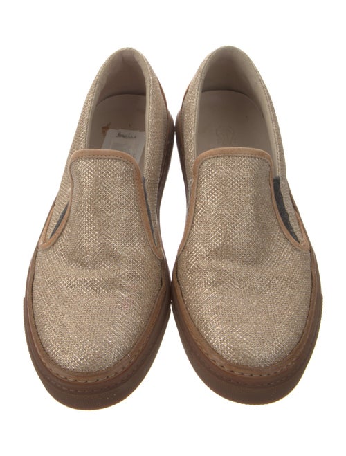 Brunello Cucinelli Glitter Accents Loafers