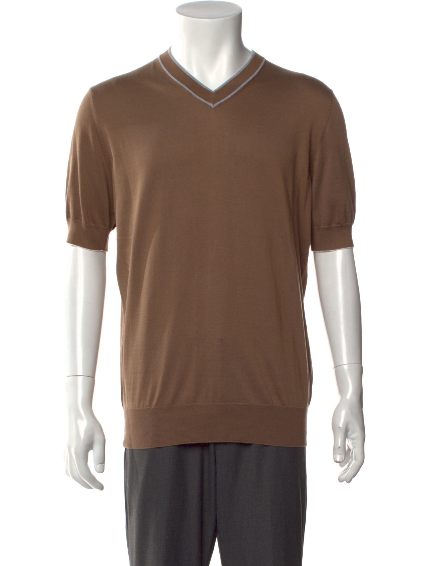 Brunello Cucinelli V-Neck Short Sleeve T-Shirt w/ Tags