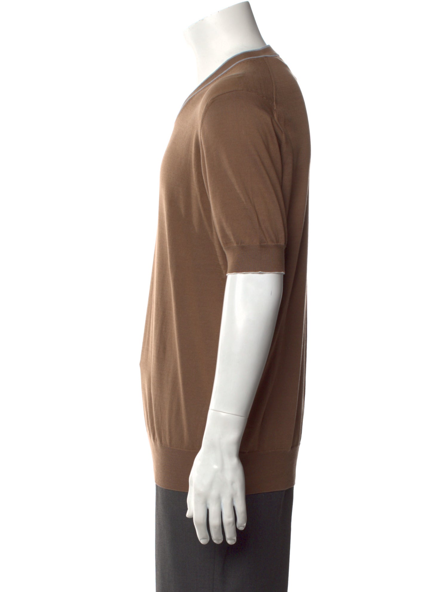 Brunello Cucinelli V-Neck Short Sleeve T-Shirt w/ Tags