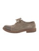 Brunello Cucinelli Suede Beaded Accents Oxfords
