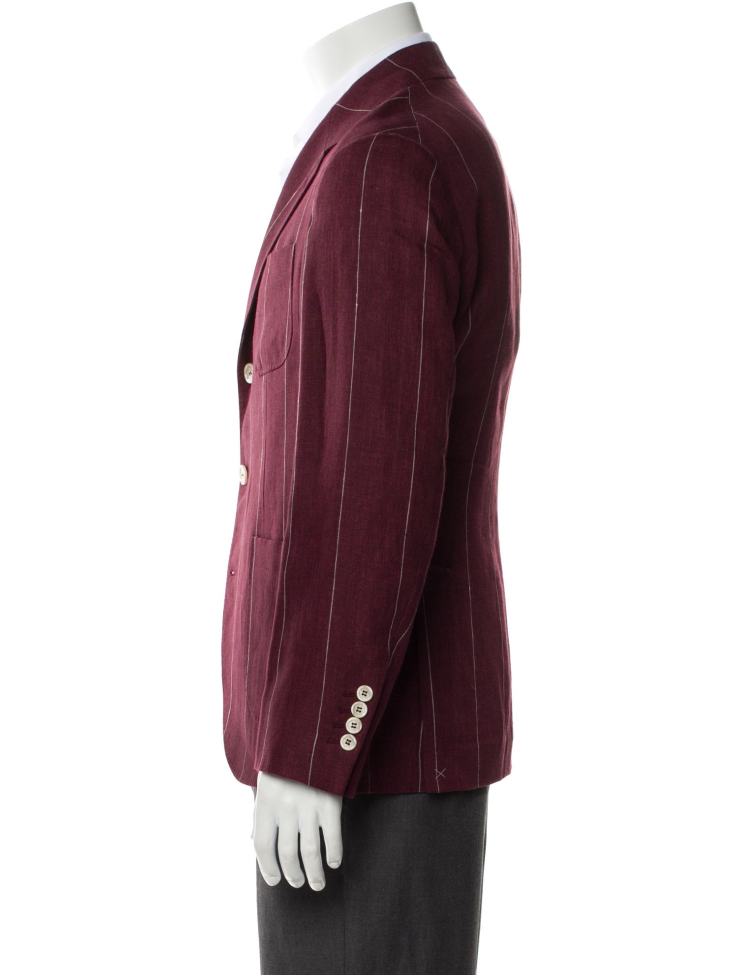 Brunello Cucinelli Linen Striped Blazer