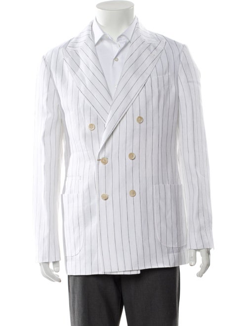 Brunello Cucinelli Linen Striped Blazer