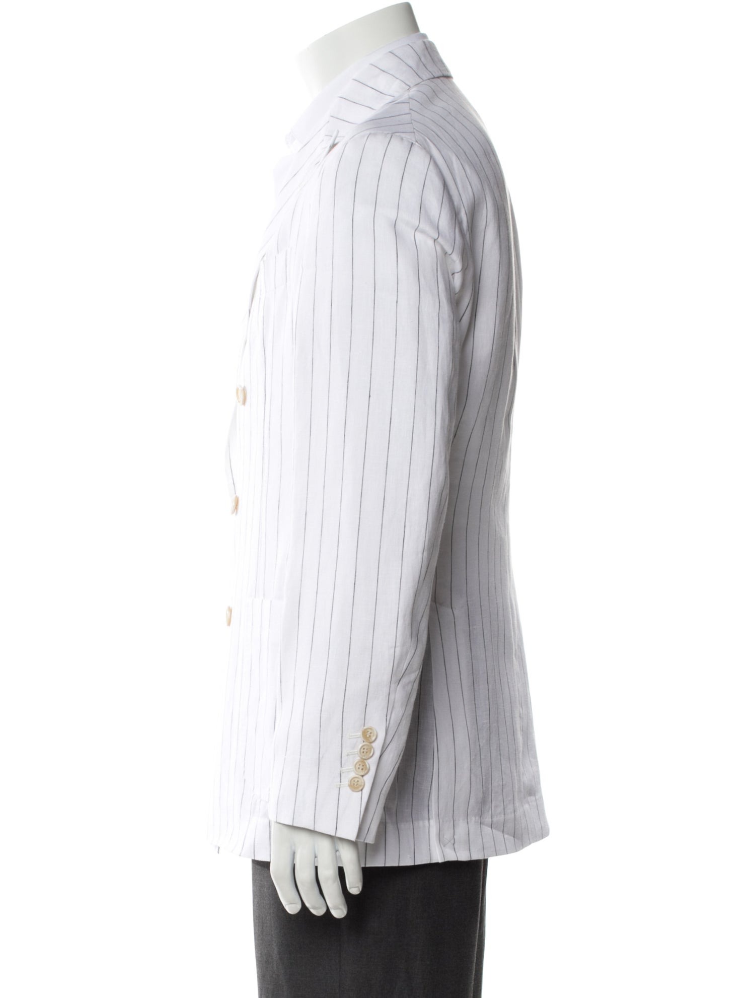 Brunello Cucinelli Linen Striped Blazer