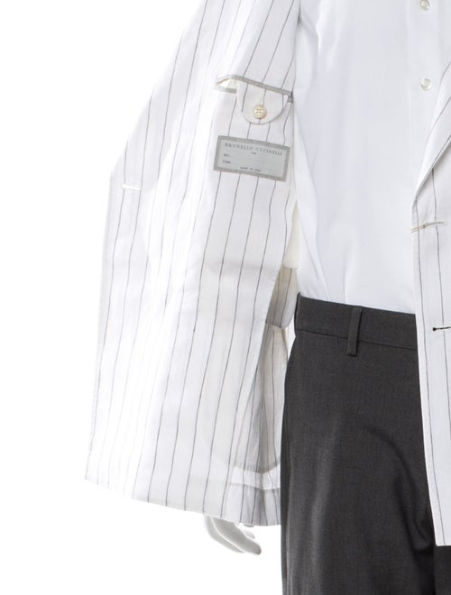 Brunello Cucinelli Linen Striped Blazer