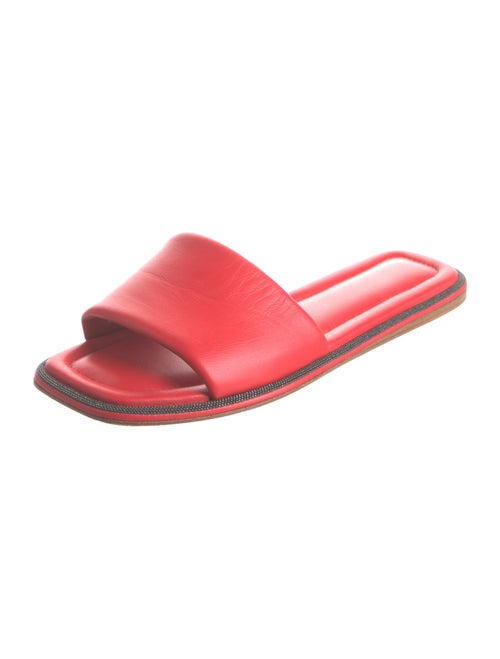 Brunello Cucinelli Leather Slides