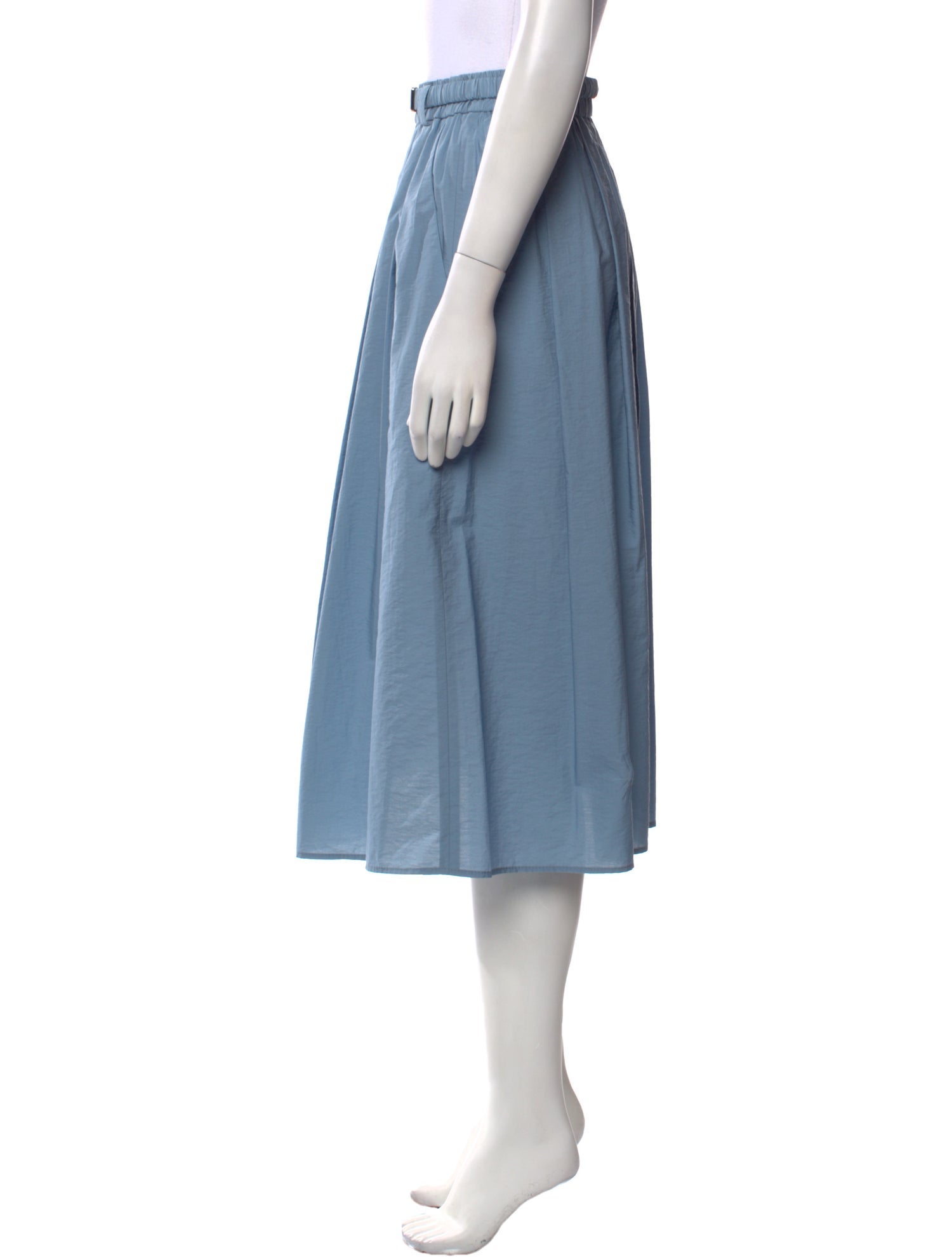 Brunello Cucinelli Pleated Accents Midi Length Skirt w/ Tags