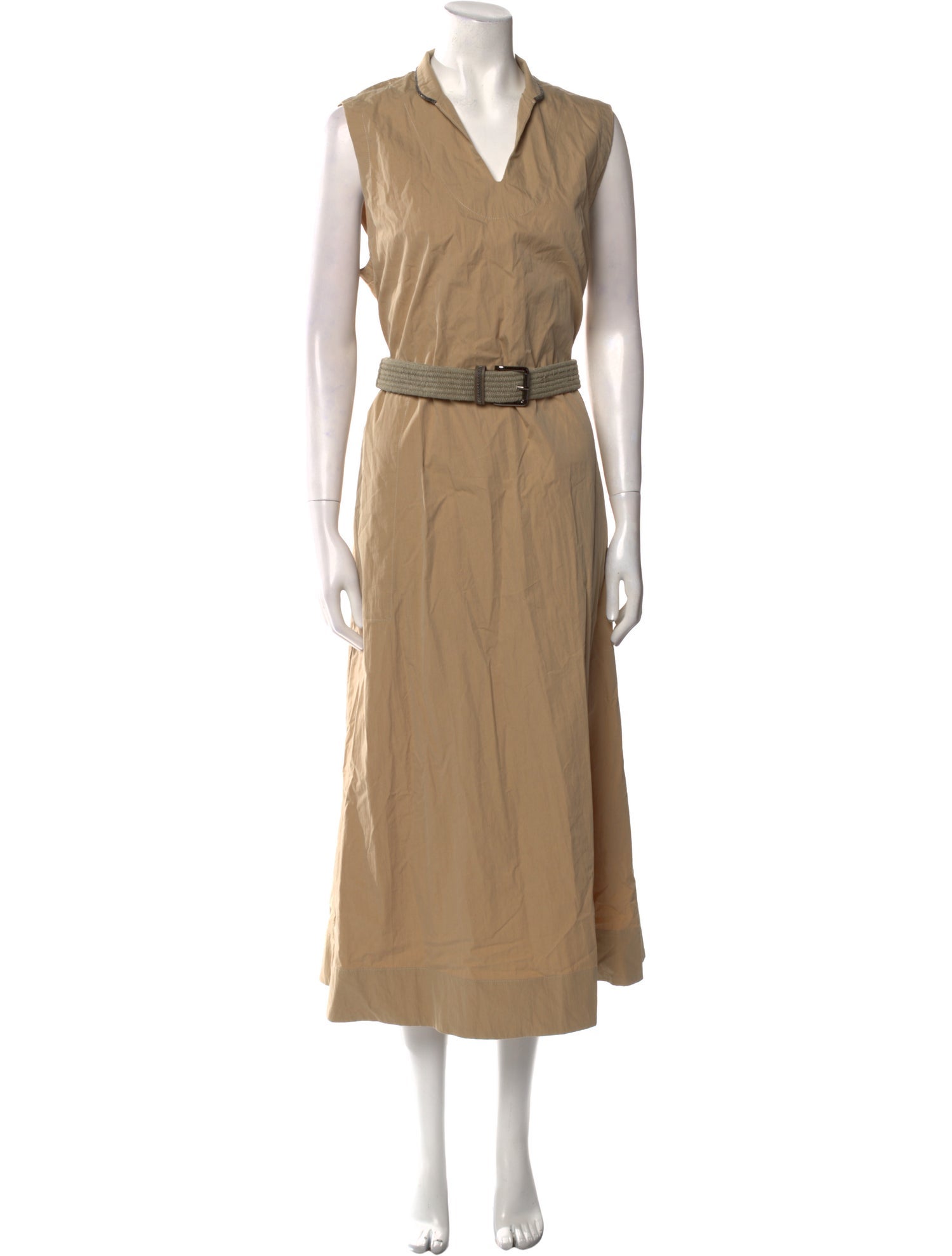 Brunello Cucinelli V-Neck Long Dress