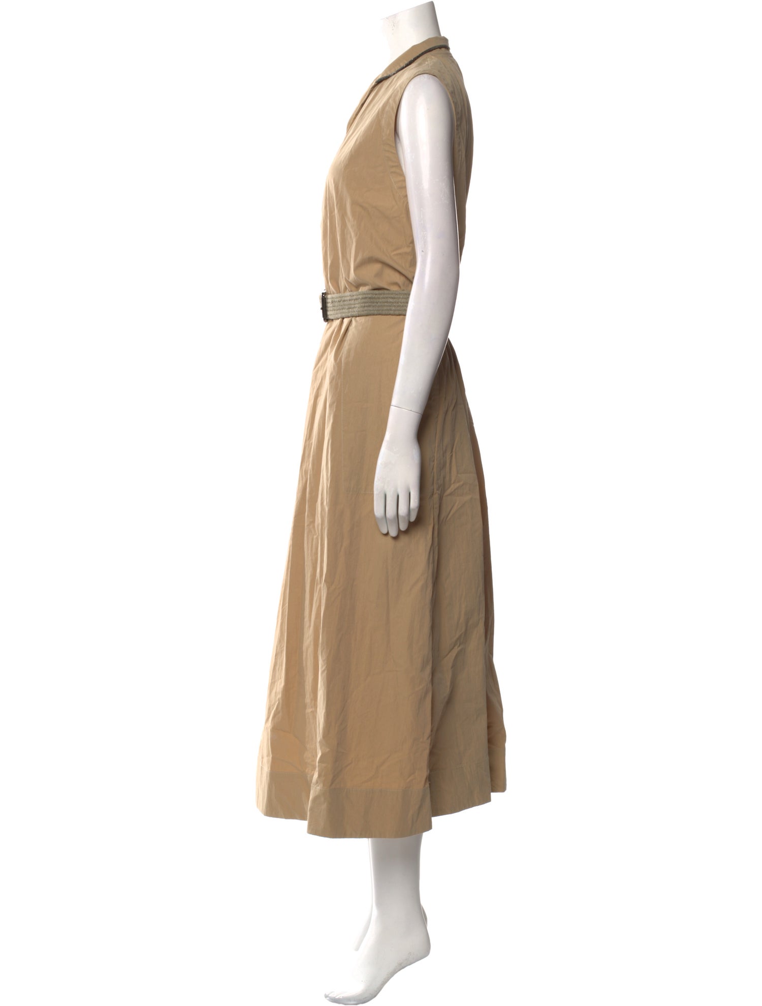 Brunello Cucinelli V-Neck Long Dress