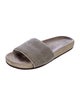 Brunello Cucinelli Monili Suede Slides