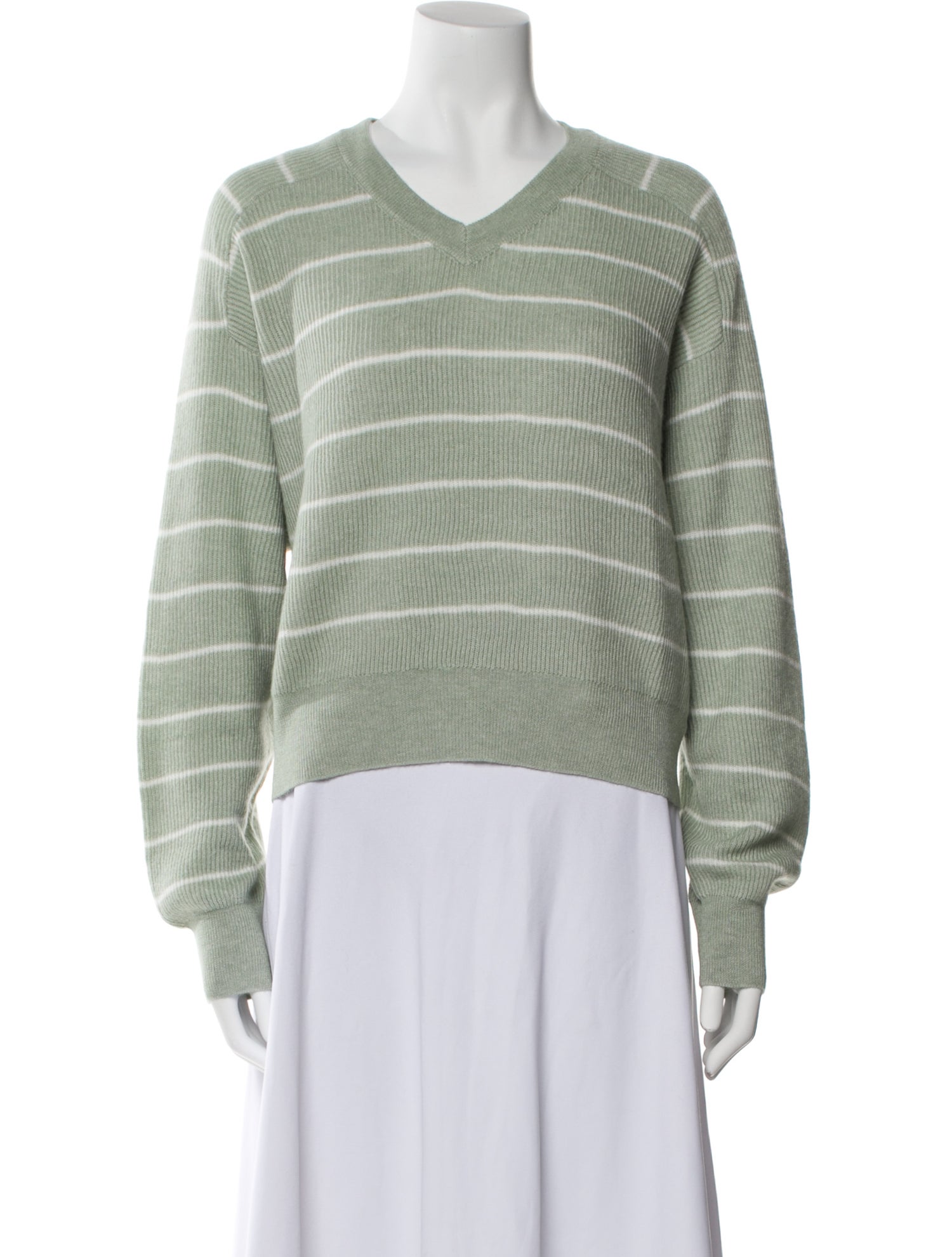 Brunello Cucinelli Alpaca Striped Sweater w/ Tags