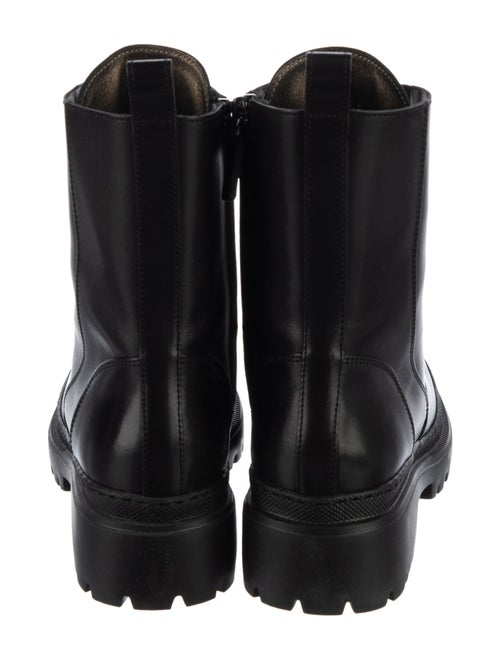 Brunello Cucinelli Monili Leather Combat Boots