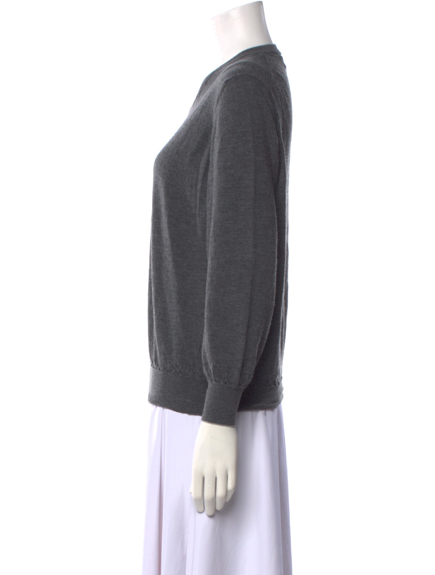 Brunello Cucinelli Virgin Wool V-Neck Sweater
