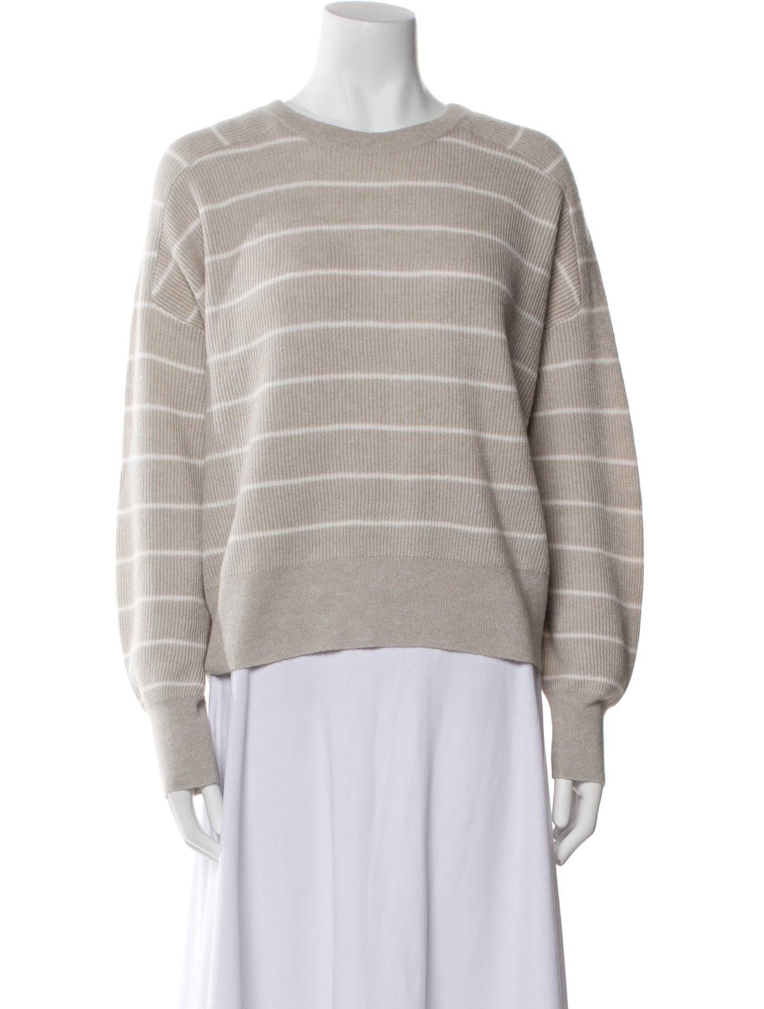 Brunello Cucinelli Alpaca Striped Sweater w/ Tags