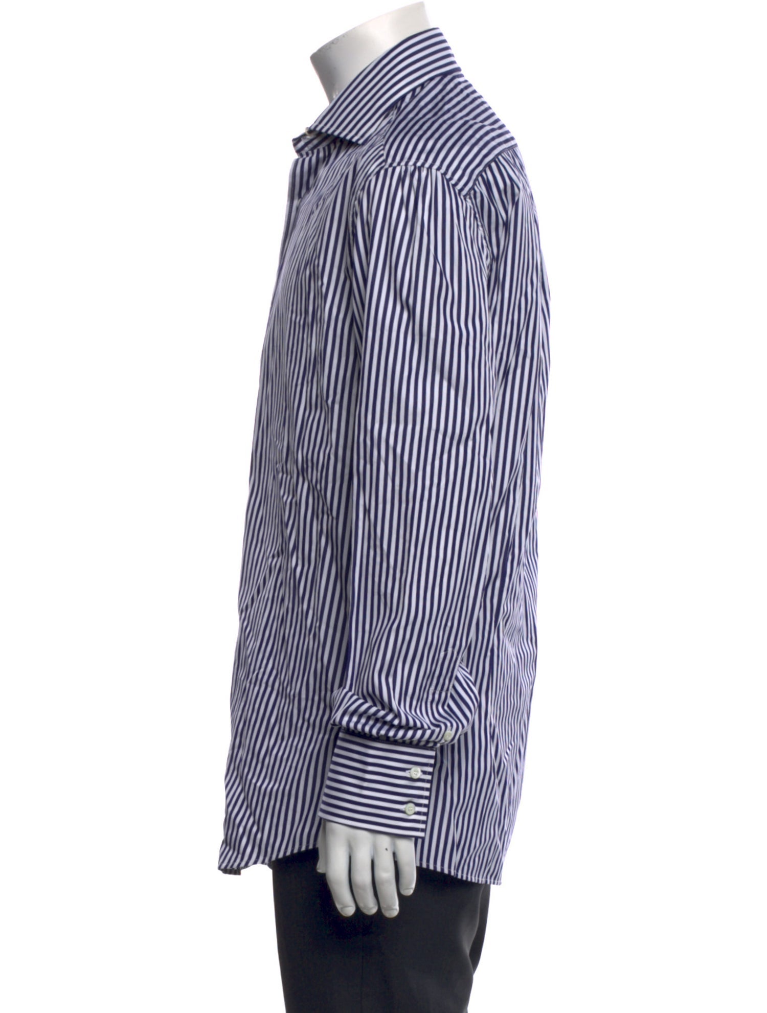 Brunello Cucinelli Striped Long Sleeve Dress Shirt w/ Tags