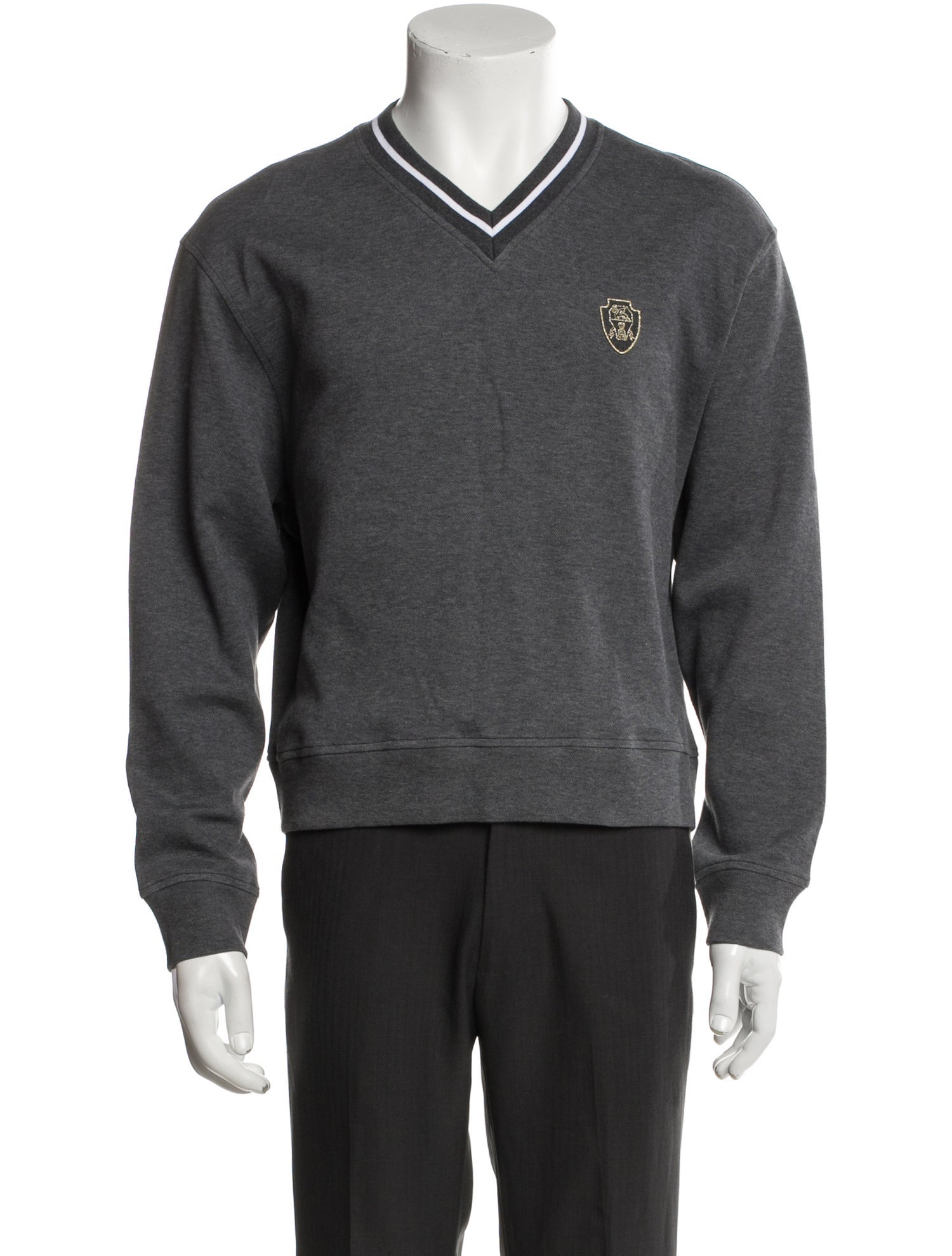 Brunello Cucinelli V-Neck Long Sleeve Pullover w/ Tags