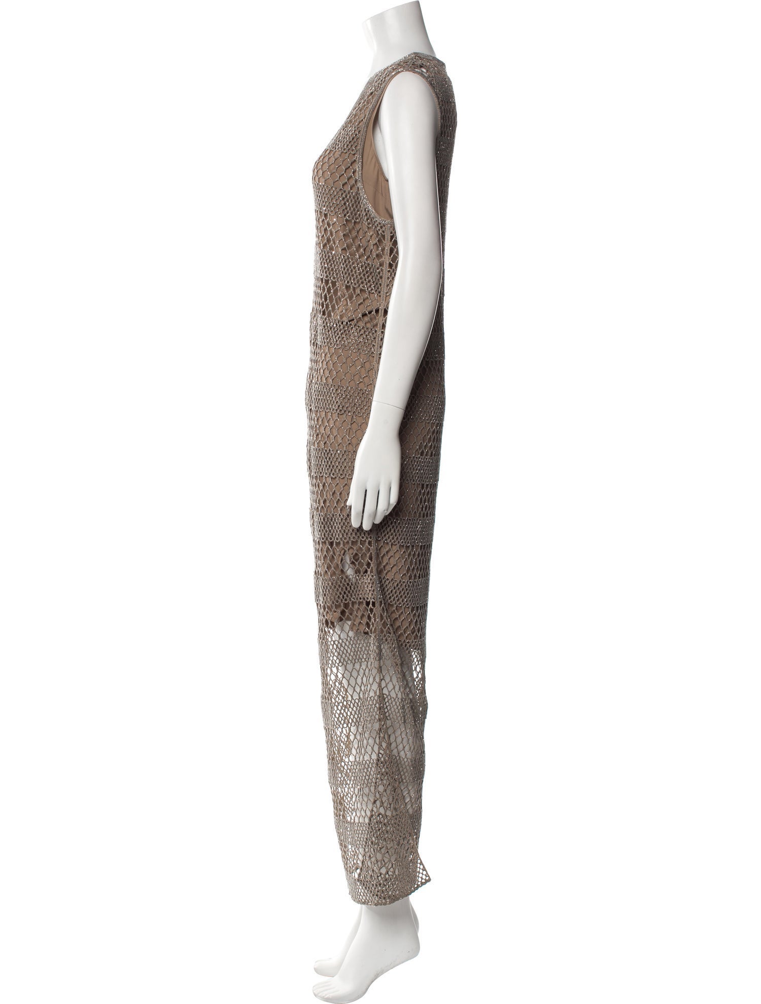 Brunello Cucinelli V-Neck Long Dress w/ Tags