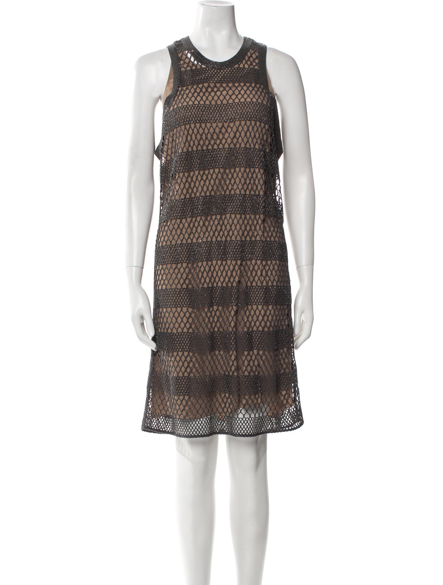 Brunello Cucinelli Patterned Mini Dress w/ Tags