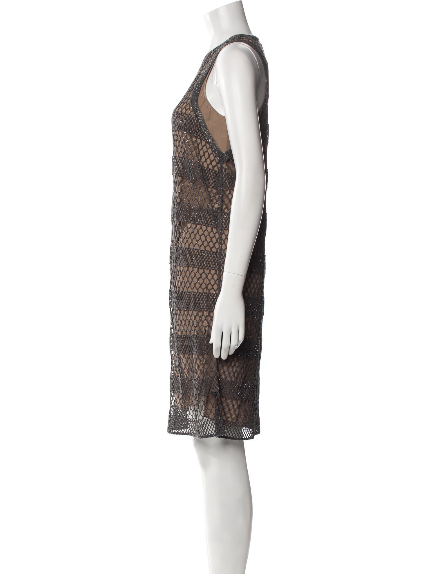 Brunello Cucinelli Patterned Mini Dress w/ Tags