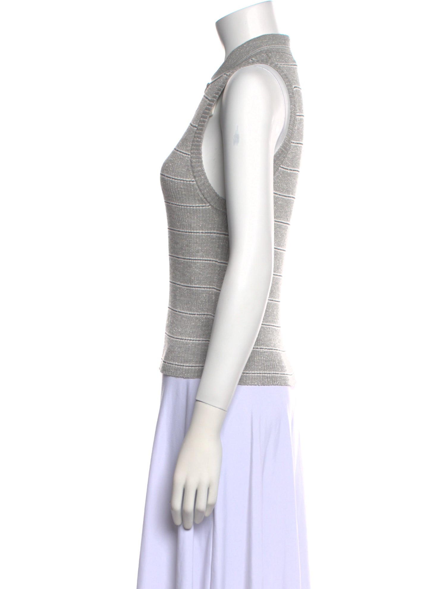 Brunello Cucinelli Linen Striped Polo w/ Tags