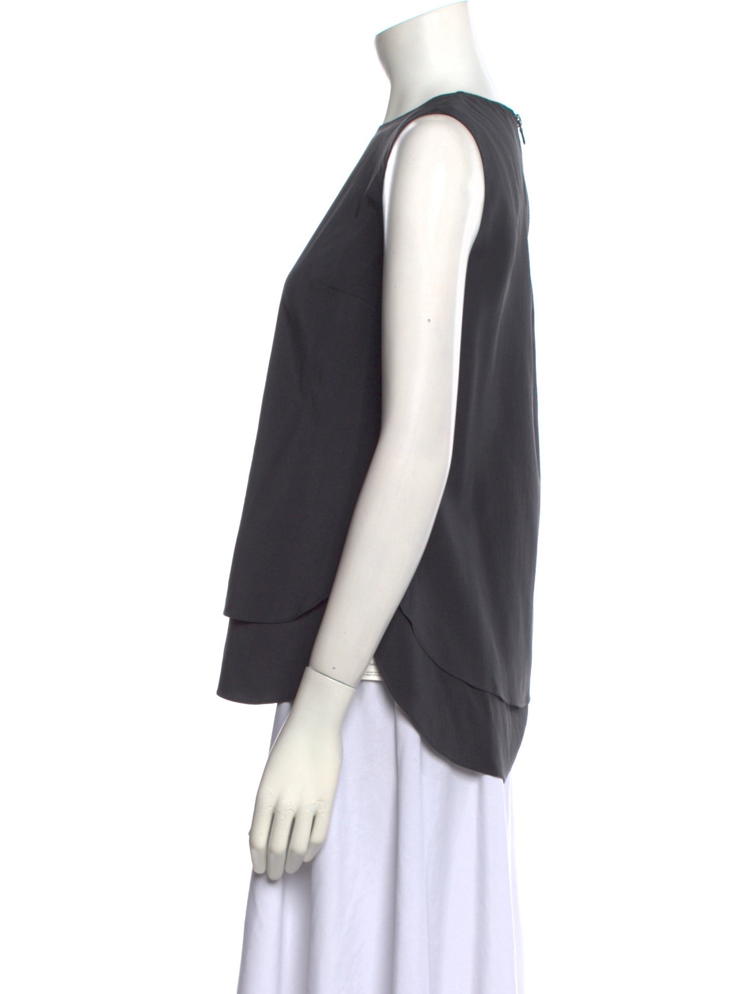 Brunello Cucinelli Silk Crew Neck Top