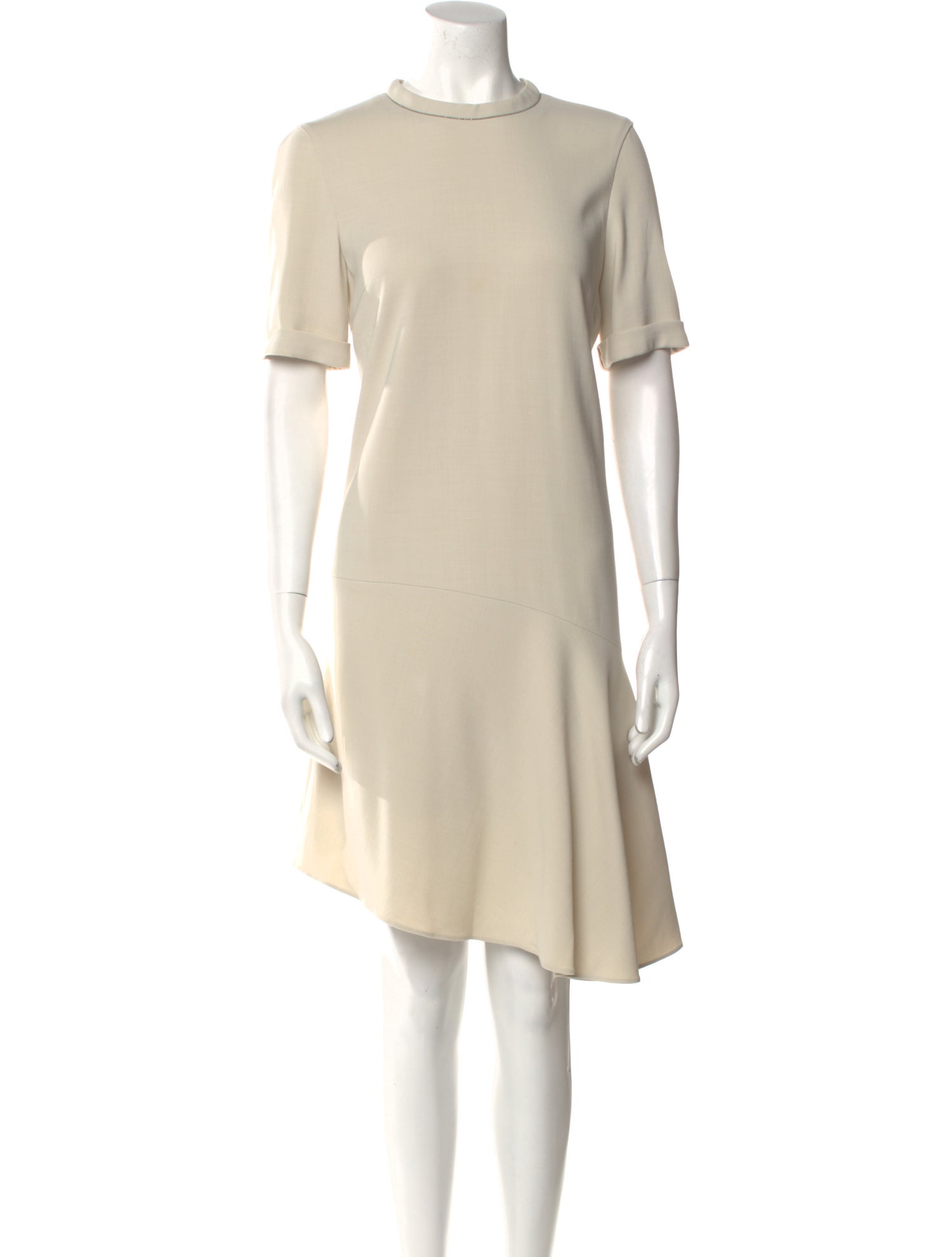 Brunello Cucinelli Crew Neck Mini Dress