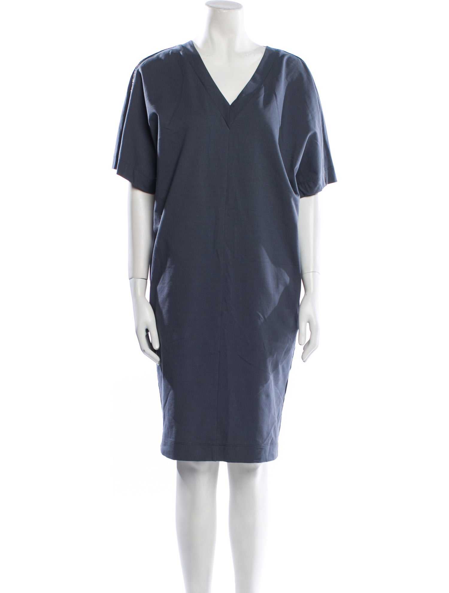 Brunello Cucinelli V-Neck Knee-Length Dress