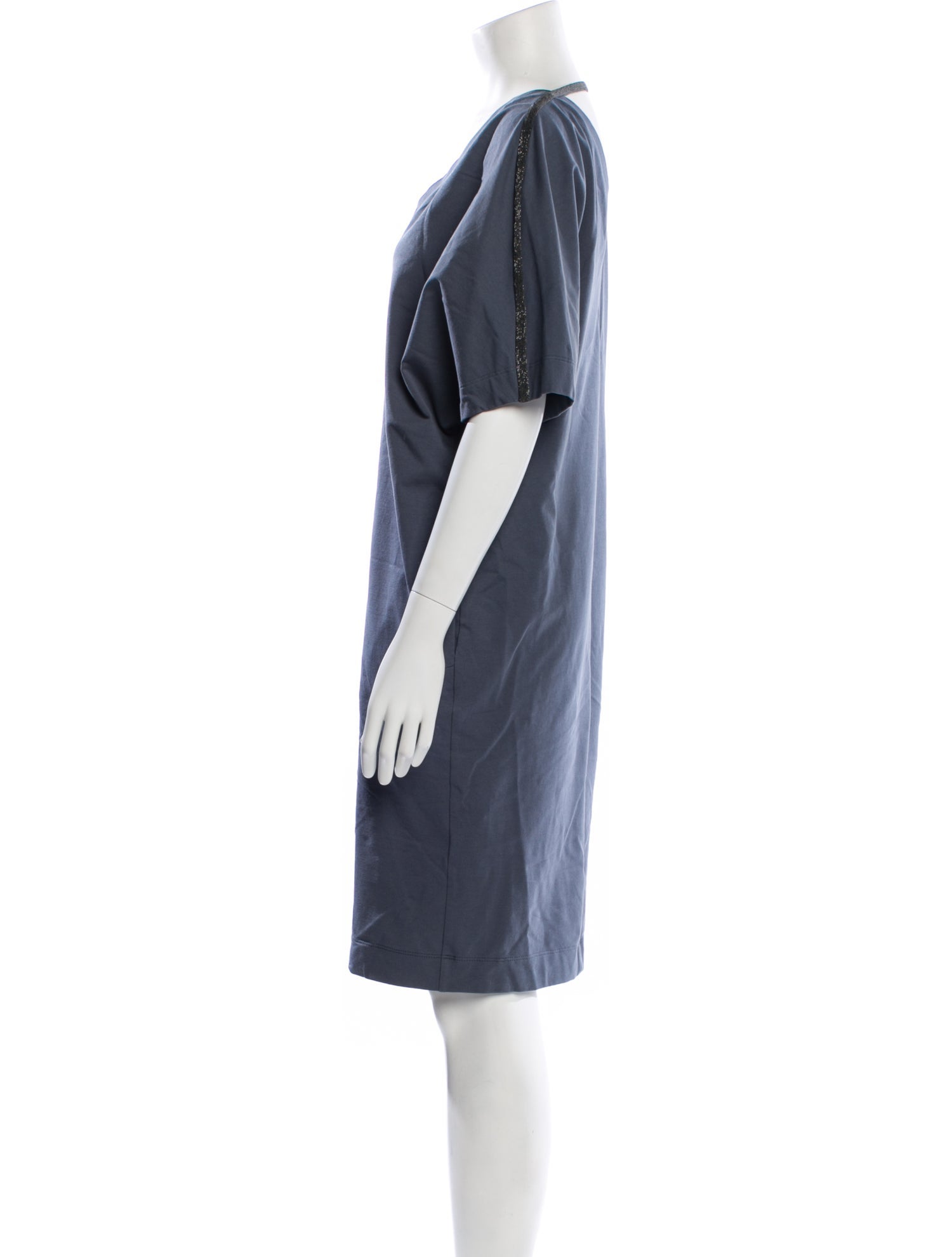 Brunello Cucinelli V-Neck Knee-Length Dress