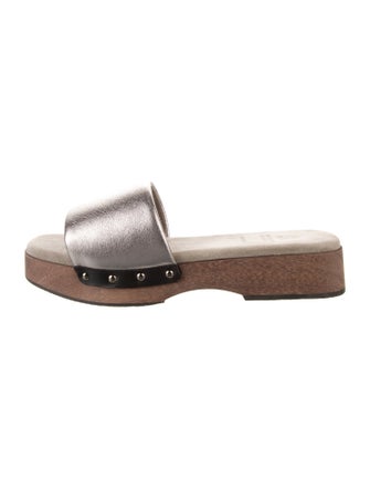 Brunello Cucinelli Leather Slides