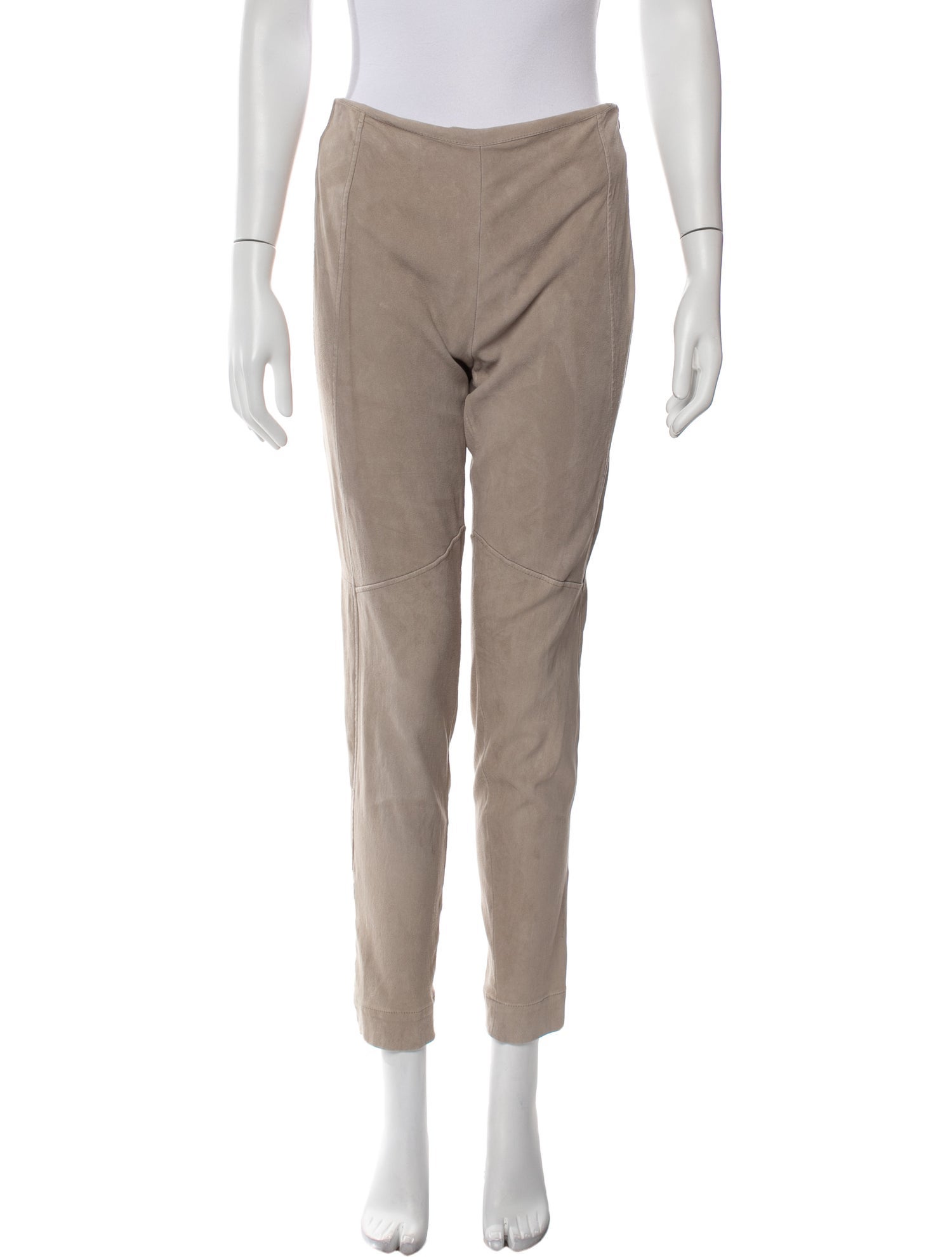 Brunello Cucinelli Leather Skinny Leg Pants