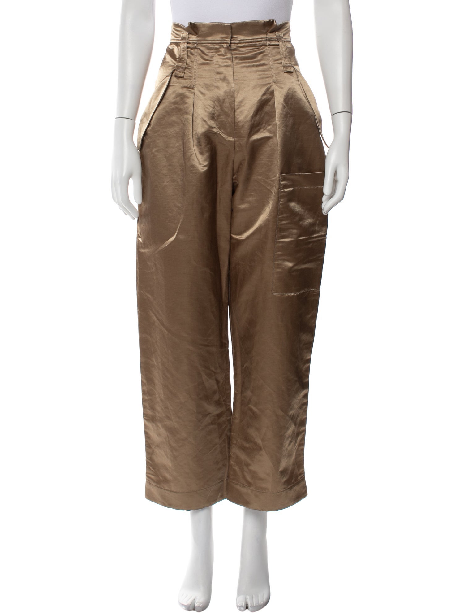 Brunello Cucinelli Mongolian Lamb Wide Leg Pants