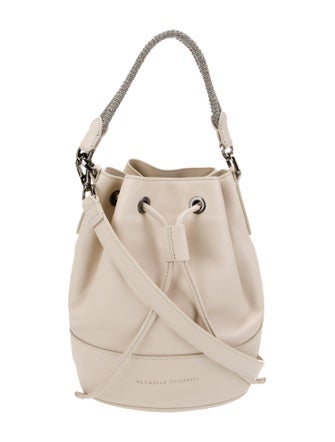 Brunello Cucinelli Leather Bucket Bag
