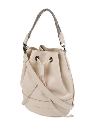 Brunello Cucinelli Leather Bucket Bag